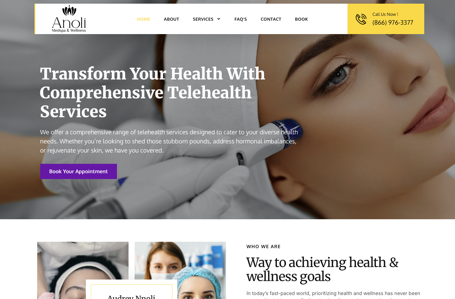 Anoli Medical Spa & Wellness Ohio Telehealth Services