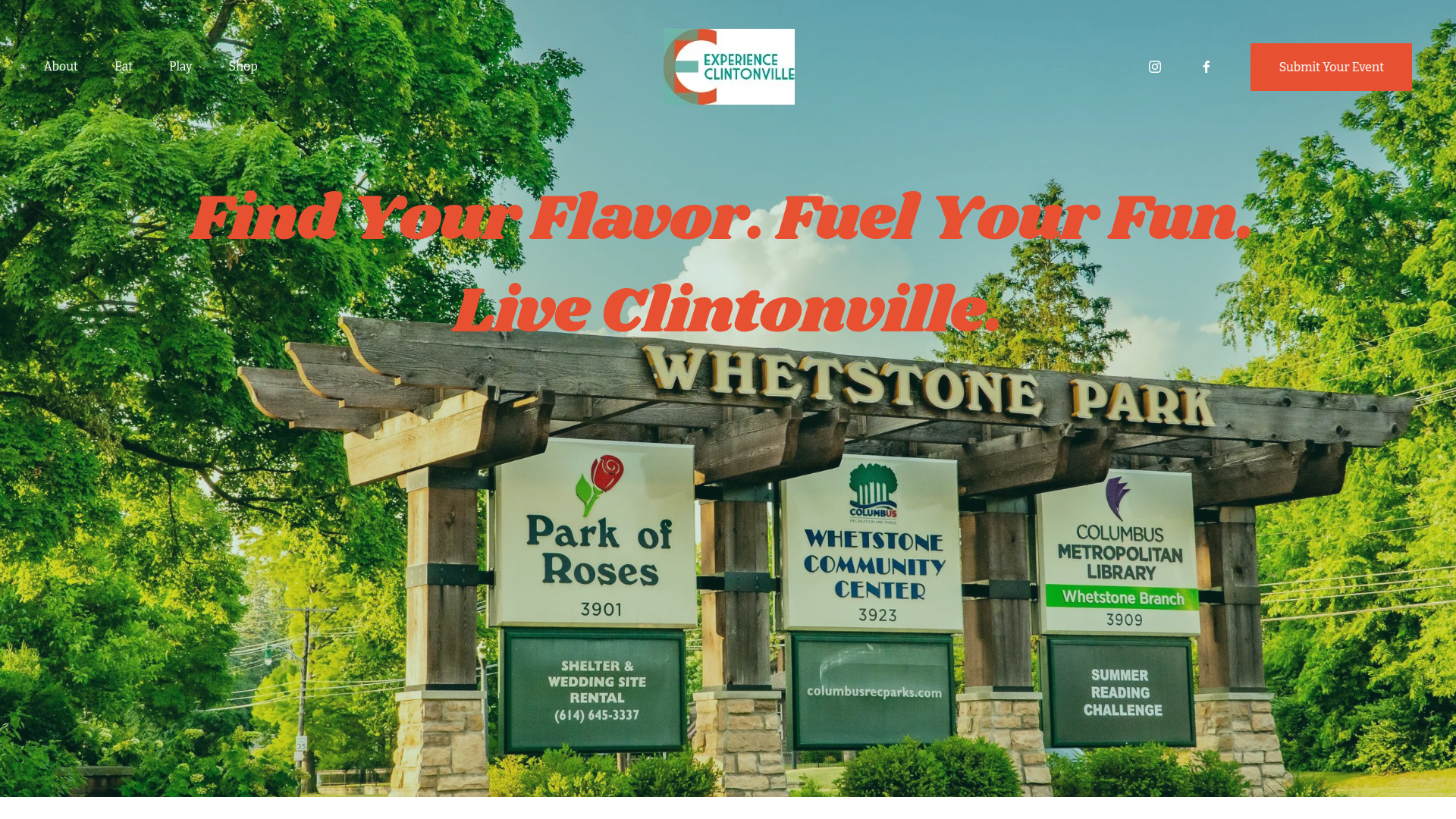 Experience Clintonville Ohio Community Website Design