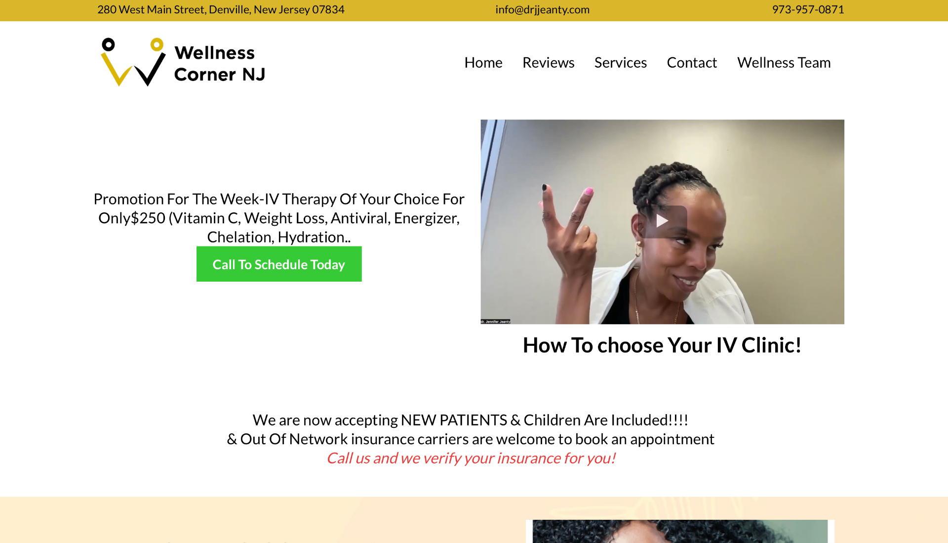 Wellness Corner NJ Denville New Jersey IV Therapy Wellness